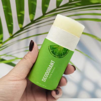 China 100% Biodegradable Plastic Cardboard Free Biodegradable Container Cardboard Empty Deodorant Stick Oval Antiperspirant Paper Tube for sale