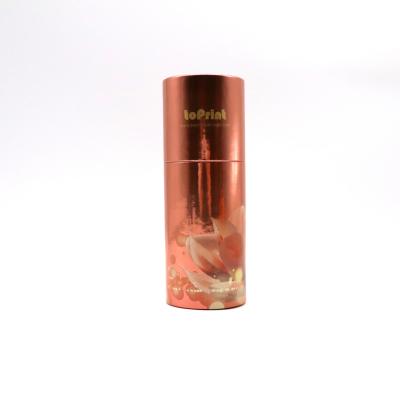 China Biodegradable Orange Flush Fit Skin Care With Eco Kraft Paper Tube For Cosmetic for sale