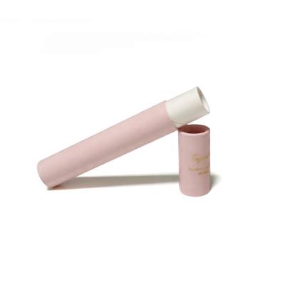 China Recycled Materials Eco Cosmetic Cylinder Cardboard Paper Packaging Tube For E-cigarette Container for sale