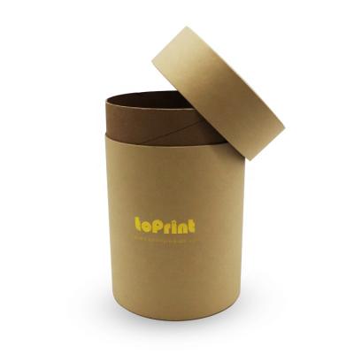 China Recycled Materials Custom Printed Eco Friendly T Shirt Packaging Kraft Paper Tube for sale