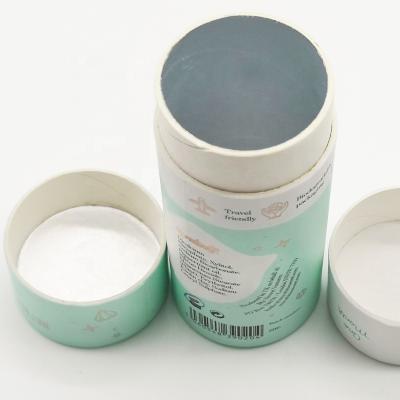 China Recycled Materials Food Grade Biodegradable Toothpaste Tablets Packaging Round Eco Paper Tube Cardboard Container Packaging for sale