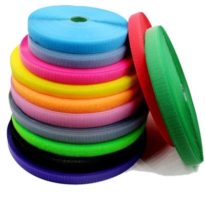 China Durable 100%Nylon Hook And Loop Tape Valcro Nylon And Poly Tape Mixed Colors for sale