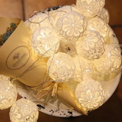 China Liangliang Regular Wedding Decoration Christmas Lace Ball Light for sale