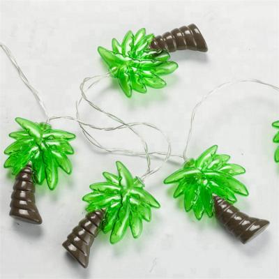 China Plastic props+LED bulbs 10/20/30/50/100 LED birthday palm tree party and party decoration supplies fairy string led battery light for sale