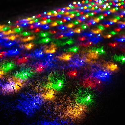 China Bush Mesh Net Lights Connectable Led Fairy Lights 12ft x 5ft 360 LED Plug In Outdoor Net Mesh String Net Lights 8 Modes Festival Lights for sale