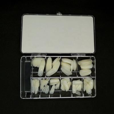 China DIY Nail Tips Oval ABS 100P Nail Art Material Nail Salon Press On Nail Box Packing for sale