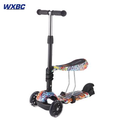 China Hot Selling Child Folding Kids Scooters Three Wheel 3-in-1 Kids Scooters for sale