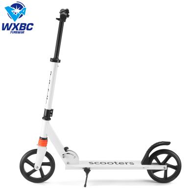 China Hot Sale New 2 Wheel 200mm Youth Foldable Adjustable Kick Scooter Big Wheel Adult Scooter for sale