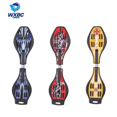 China Youth Wave Board 2 Wheels Street Skateboard Ripping Stick Snake Board Surfing Drift Waveboard for sale