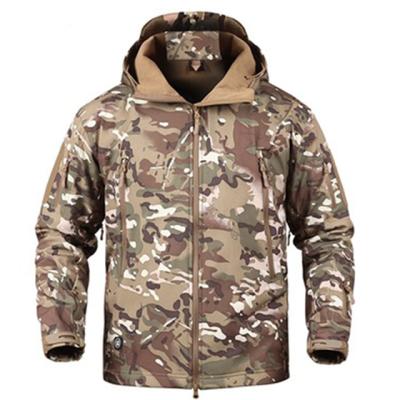 China Outdoor Tactical Soft Shell Winter Clothing Waterproof Men's Camouflage Waterproof Jacket Anorak Ply-6 for sale