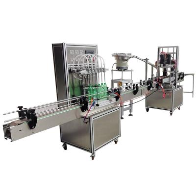 China Food Vertical 6 Head Bottle Machine Reagent Cleansing Agent Bottle Soap Liquid Conveyor Belt Nucleic Acid Filling Sealing Tank for sale