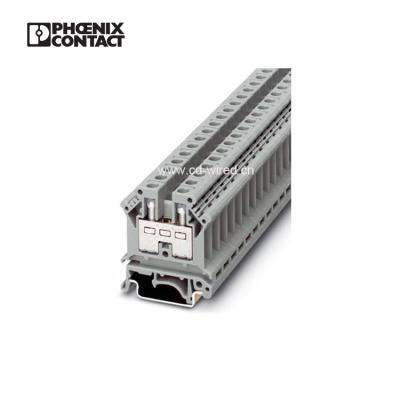 China Phoenix UK4N Din rail mounting terminal blocks screw wire end terminals. UK 4 for sale