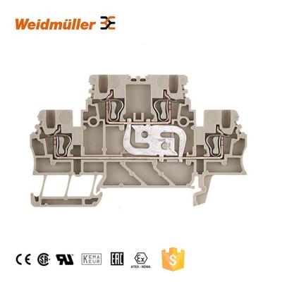 China Double Weidmuller ZDK1.5V Types Terminal Block Rig Cage And Spring Cable Connector Feed Through Terminal Block for sale