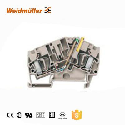 China Wemid Weidmuller Test Terminal Block Spring 6-2 Spring Electrical Plug ZTR DC E/24V for sale