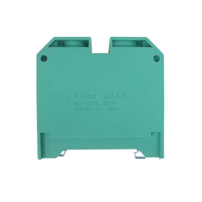 China V0 PA66 Din Rail Mount Meter Earth Ground Terminal Block for sale