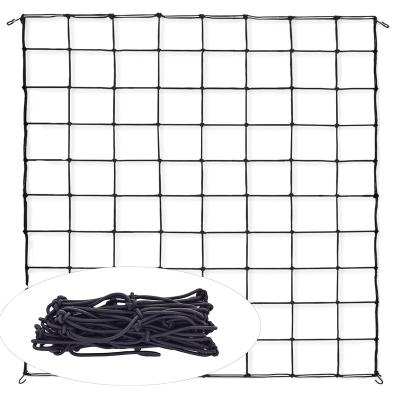 China Square Grid Black Flexible Elastic Garden Cultivating Plants Pets Vegetables Plant Pressing Net Climbing Support Trellis Netting BTR-TN004 for sale