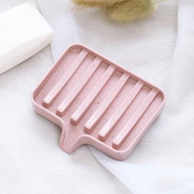 China 2021 Eco-friendly New Environmental Degradable Travel Bathroom Toilet Drain Soap Holder Box Soap Tray for sale