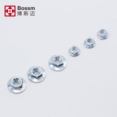 China Compatible Heavy Industry Bosch Aluminum Profile Accessories Flange Nut For Aluminum Tee Slot Extrusion for sale