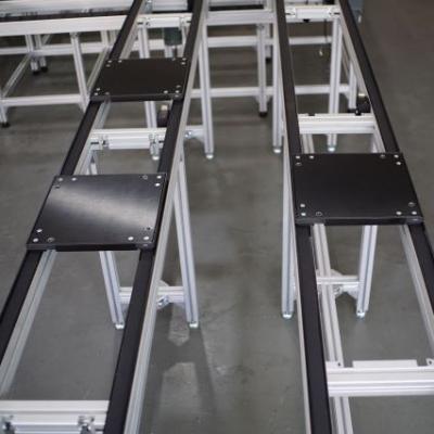 China Bosch Fire Resistant Compatible Pallet Transfer Conveyor System For Material Handling Equipment for sale