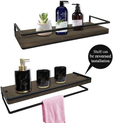 China Easy Assembly Customizable New Design Unique Wall Mounted Bathroom Dedicated Floating Shelf for sale