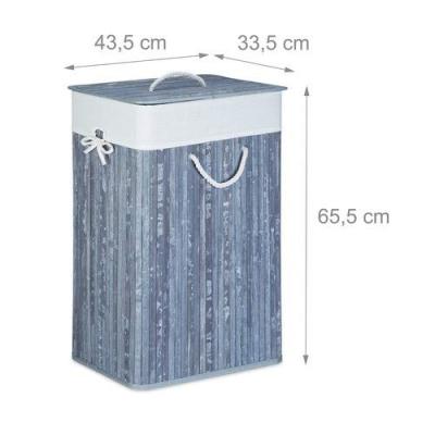 China New Storage Design Bamboo Foldable Laundry Basket And New Material Hot Sale Large for sale