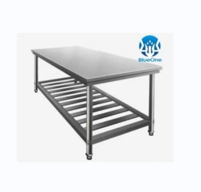 China Stainles 2 Seats Stainles Worktable Storage Racks 2020 Factory Wholesale Sales for sale