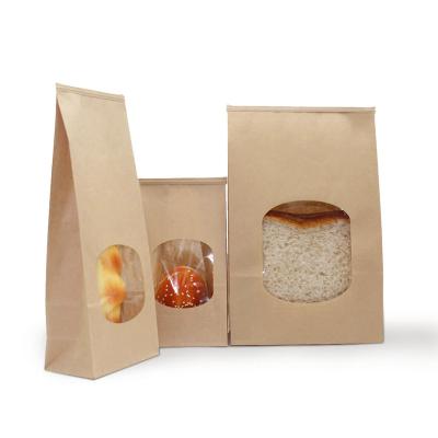 China JIACAI Recyclable Stand Up Paper Bag Resealable Zipper With Window Food Packaging Kraft Paper Bag for sale