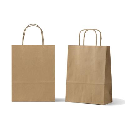 China Recyclable Custom Printed Colored Paper Kraft Bag Party Shopping Gift Bag With Ribbon Handle for sale