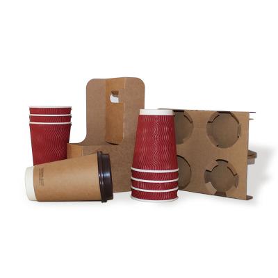 China Disposable Custom Printed Disposable Coffee Cups 4oz 8oz 12oz 16oz Paper Cups With Lids for sale