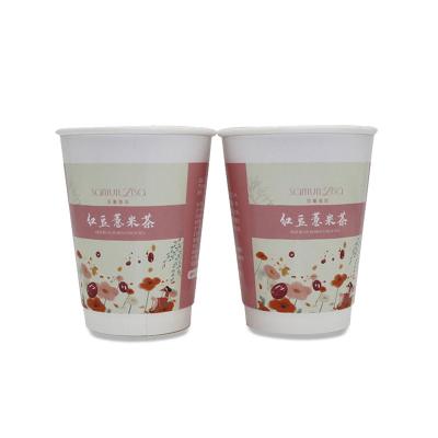 China Factory Outlet Biodegradable High Quality Eco - Friendly Wallpaper Double Cups With Color for sale