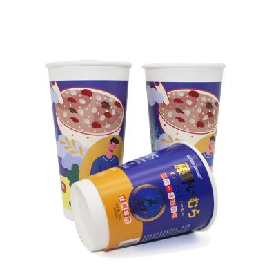 China JIACAI Supply 8OZ PE/PLA Paper Cup Biodegradable Liner Hot Cold Drinking Paper Cups for sale