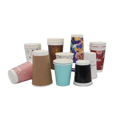 China Direct Selling Biodegradable Customization Recyclable Wallpaper Cups Double Full Color for sale