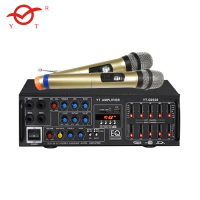 China professional audio amplifier mixing amplifier home theater system wireless microphone for sale