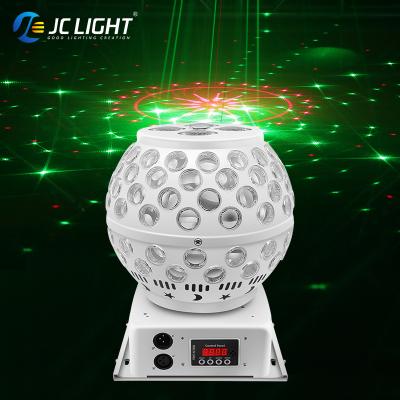 China 3W*6Pcs RGB Bar Party Light Crystal Magic Rotating Strobe Ball Disco Laser DJ Lights For Nightclub Professional Beam Stage Lighting for sale