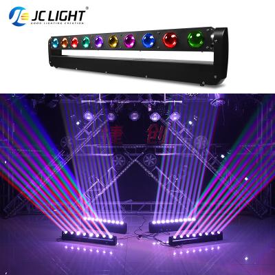 China 10 Bar Eyes Led Bar Stage Light Rgbw Led Moving Heads Stage Lights DJ 10X40W 4In1 Dmx 512 Led Zoom Wash Moving Head Light for sale