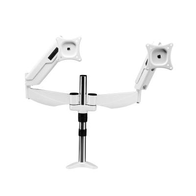 China Aviation Aluminum Fender Arm Computer Display Dual Monitor 360 Rotating Stand For 13