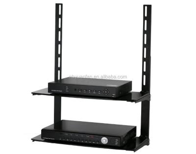 China CS101-1 Glass TV Stand Low Profile Flat Panel TV Combo Mount And Entertainment Center for sale