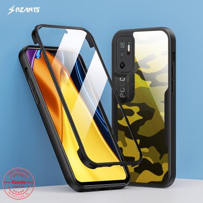 China Shockproof Rzants For Xiaomi Poco M3 Pro Redmi Note 10 5G Phone Transparent Shockproof Case [360 Camouflage Beetle] Full Cover Soft for sale