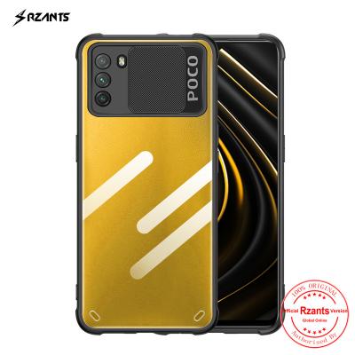 China Shockproof Rzants For Xiaomi Poco M3 Hard Phone Case [Lens Protect] Crystal Clear Cover Double Slim Shockproof Hybrid Casing for sale