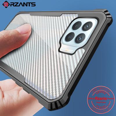 China TPU+PC+Glass Rzants Case For Oppo A93/F17 Pro Phone [Carbon Beetle] Crystal Clear Cover Double Casing Slim Shockproof Hybrid Hard for sale