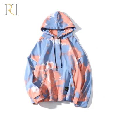 China Wholesale high quality custom colorblock casual hoodie anti-shrink logo anti-shrink for sale