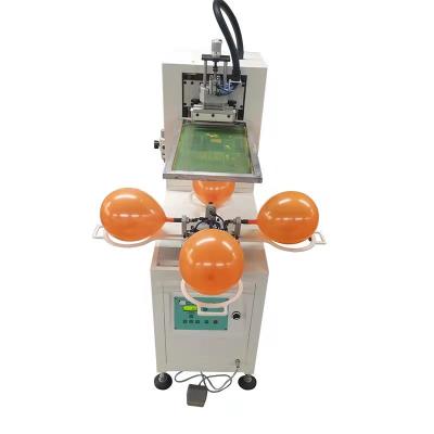 China TAOXING factory hot sale 4 station single color semi automatic pneumatic screen printing machine for balloon for sale