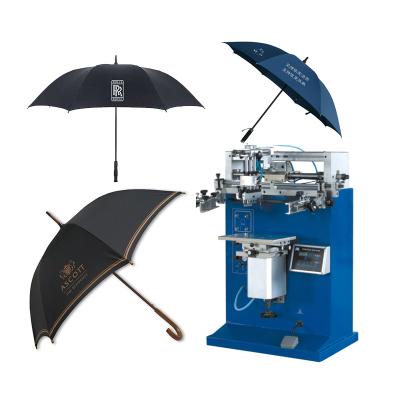 China Printing Plastic Bottle Box Printing Machine Advertising Umbrella Round Silk Screen Printing Machine For Sale for sale