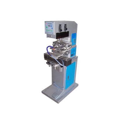 China Printing Sealed Printer Semi Automatic Pad Printing Machine Logo 2 Color Ink Cup Pad For Metal Material for sale