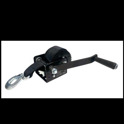 China Good Quality 800lbs Mini BOAT Hand Winch For Small Tractor Winch With Small Anchor Synthetic Winch Hook Rope Pusher for sale