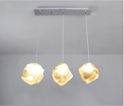 China Mini Stone Luxury Glass Pendant Light Small Kitchen Chandelier Decoration Light In Bedroom for sale