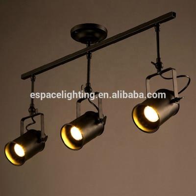 China Retro Residential Industrial Black Metal LED Spot Garage Ceiling Lights for sale