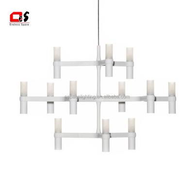 China Modern Designers Hanging Light G9 LED Glass Lamp 12 Holder 30holder Restration Hardware Hotel Candle Crown Glass Pendant Light for sale