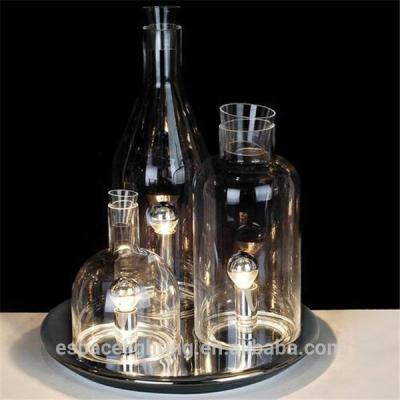 China Creative Clear Glass Table Lamp Hotel Table Lamp Hotel With CE Certificated for sale