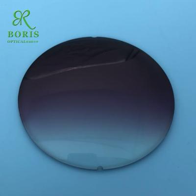 China Boris Resin Lens Sunglasses Non-polarized customized coating cr-39 purple gradient sunglasses lenses à venda